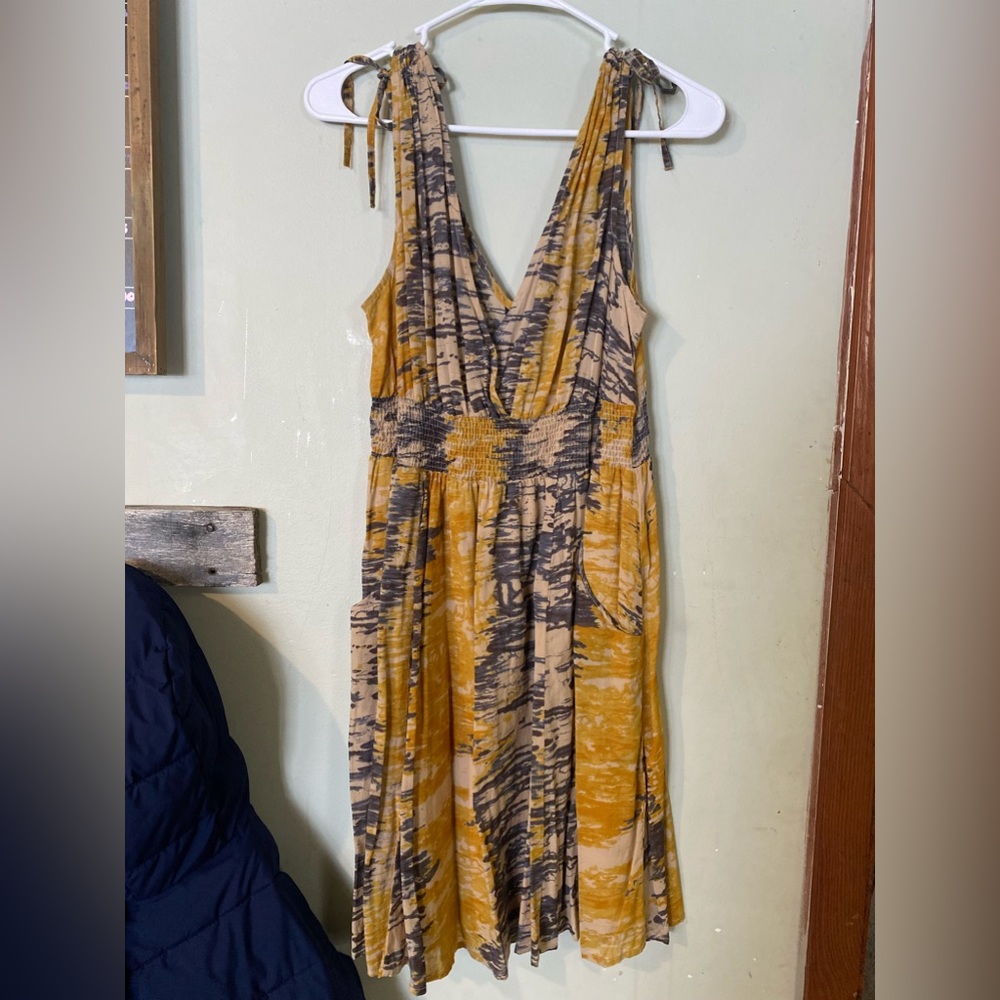 Blue & Yellow Dress
